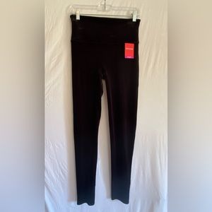 SPANX- black velvet leggings. Size large. NWT Retail$98